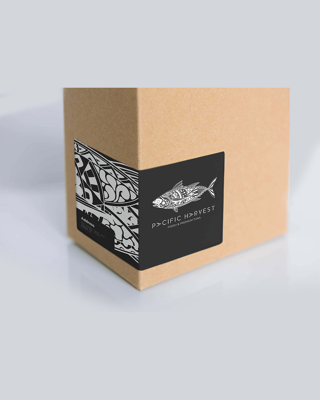 Branding Pacific Harvest empaque carton