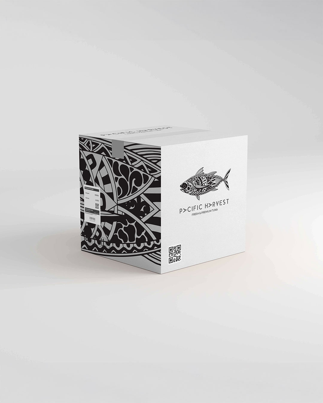 Branding Pacific Harvest empaque blanco